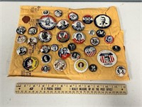 Assorted Reproduction Campaign Buttons