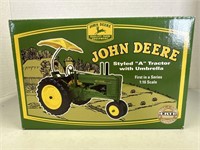 John Deere, “A Tractor” with Umbrella, ERTL 1/16