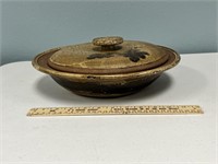 Unique Stoneware Covered Bowl