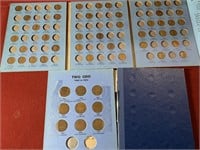 PAIR OF BOOKS LINCOLN CENTS / 2 CENT SHIELDS