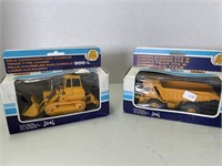 Track type loader and Dump truck