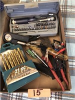 SOCKET SET , BITS ,SCREW DRIVER , CUTTER LOT