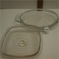 Pie Dish and Glass Lid