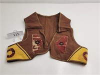 Toddler Size Cotton & Felt Western Cowboy Vest