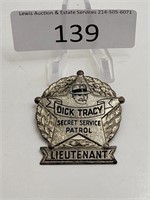 Dick Tracy Secret Service Patrol Lieutenant Badge