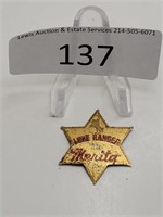 Lone Ranger Merita Safety Club Badge