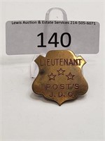 Lieutenant Post Cereal Junior Detactive Club Badge