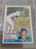 1983 Wade Boggs mini tops rookie card