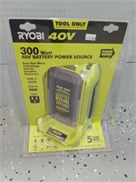 Ryobi 300w 40v battery power source