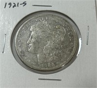 1921-S MORGAN SILVER DOLLAR