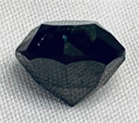 GIA 6.34 ct Round Mixed Cut Black Diamond