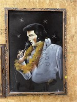 Elvis Painting on Velvet 39x27"