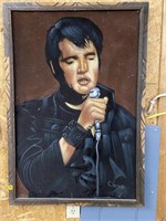 Elvis Painting on Velvet 39x27"