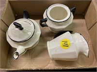 Teapot, Creamer & Sugar