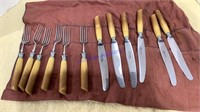 Fork & knife set, Rudolf Buchel, Germany