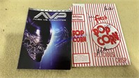 Autographed popcorn box, Alien vs. Predator