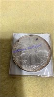2002 American Eagle silver round, ounce