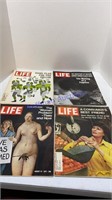 4 LIFE magazines 1970-1971