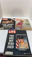 3 life magazines - 1972