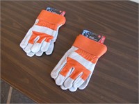 2 PAIR WEST CHESTER GLOVES DOUBLE LEATHER PALM