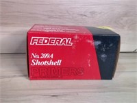FULL BOX OF NO. 209A SHOT SHELL PRIMERS, 1000