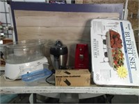 STEAMER, BUFFET SET, BREAD TUBE, ELECTRIC CAN OPEN