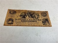 Confederate Treasury note State of Alabama