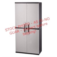 Keter Freestanding Plastic Utility Cabinet, Grey