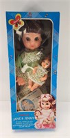 Jane and Jenny Musical Rocking Doll Baby Brunette