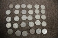 (30) Canadian 80% Silver Quarters