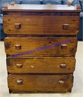 Wooden 4 Drawer Dresser (38 x 29 x 18)
