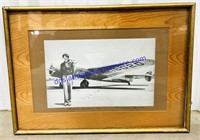 Framed 1936 Amelia Earhart Picture (22 x 16)