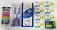 Dove Soap, Q Tips, Nail Files & Chapstick