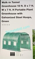 Walk-in tunnel greenhouse