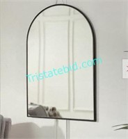 Black arched mirror