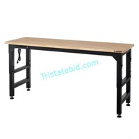 6 ft. Adjustable Height Solid Wood Top Workbench i
