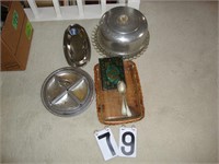 Cake Plate W/Cover, Serving Tray, +