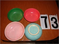 2 McCoy Bowls & 2 Plastic