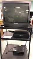 AV Cart with TV & VHS Player