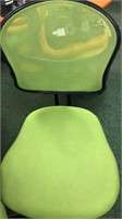 (9) Lime Green Rolling Computer Chairs