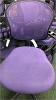 (10) Purple Rolling Computer Chairs
