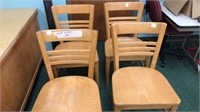 (4) Matching Wooden Side Chairs