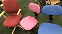 (3) Misc Office Rolling Chairs