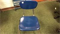 (6) Composite Plastic and Metal Leg Chairs