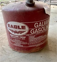 Vintage Eagle Galvanize 5 Gallon Gas Can