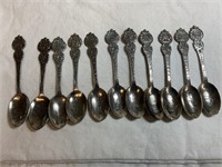 Heritage collection of American states spoons