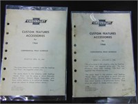 1964 & 66 Chevy Price Schedule booklets