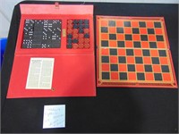 Selchow & Righter 1930's checkers & dominoes