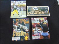 Packers Super Bowl mags and plate