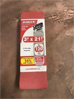 Diablo 3" x 21" 120 Grit Sanding Belts